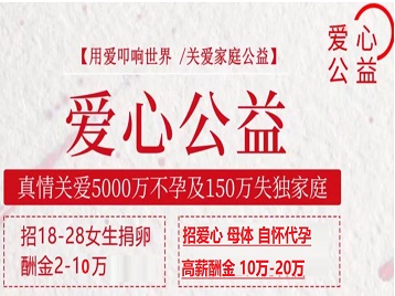 高昌捐卵助孕生子 爱心志愿者招募